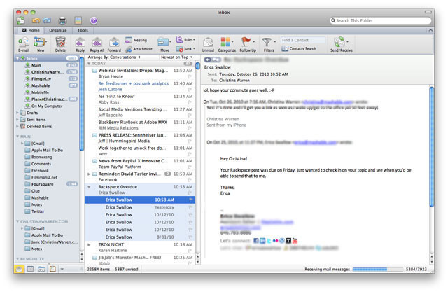 Outlook 2011 mac slow downloader